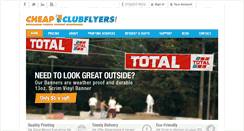 Desktop Screenshot of cheapclubflyers.com