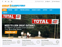 Tablet Screenshot of cheapclubflyers.com